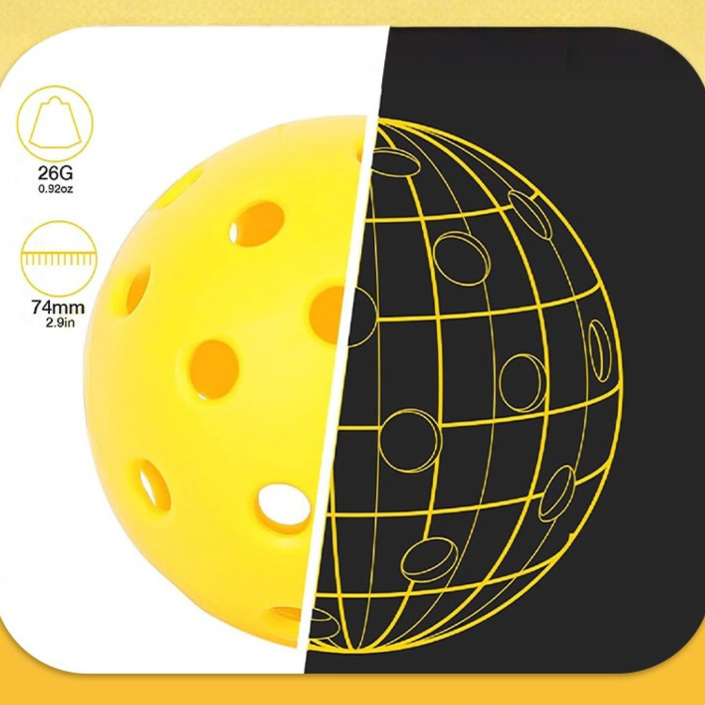 Outdoor-use Pickleball – 12 Pcs